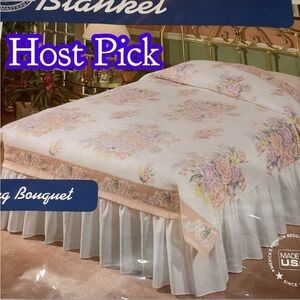 ✅4X Host Pick✅ Beacon Manufacturing Twin/Full Spring Bouquet Blanket